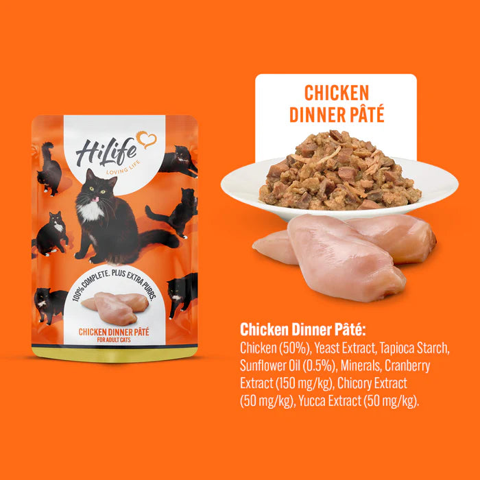 Hi Life Cat Pouches Chicken Dinner