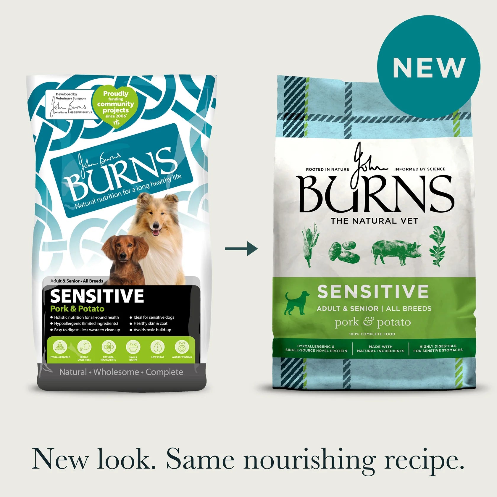 Burns Sensitive Pork & Potato