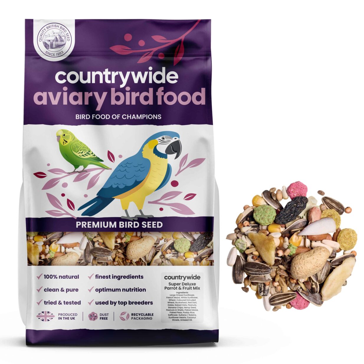 Countrywide Parrot Super Deluxe & Fruit Mix