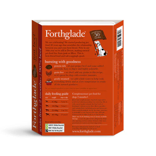 Forthglade Just Beef Complementary Wet Dog Food