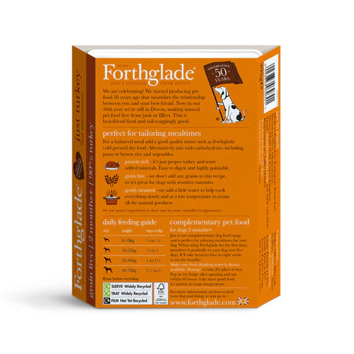 Forthglade Just Turkey Complementary Wet Dog Food